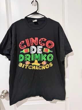 Black 'Cinco De Drinko' Graphic Tee